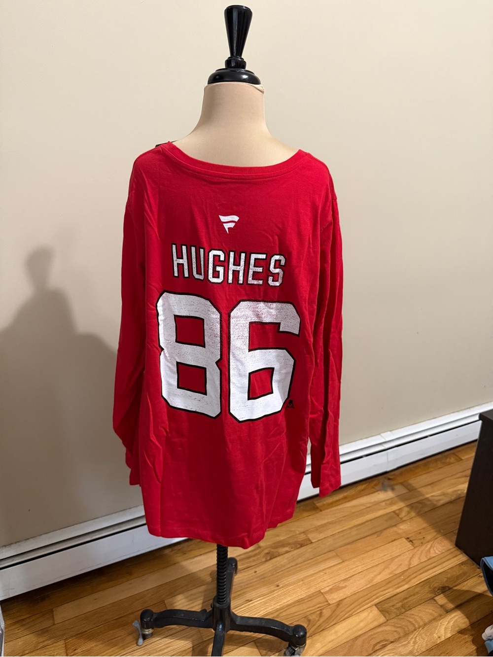Women’s long sleeve Jack Hughes NJ Devils shirt. new with tags.